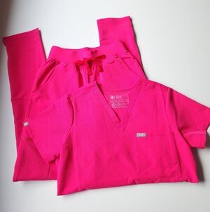 Figs XXS Shocking Pink Set